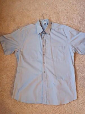 Summer short-sleeve shirt L used, blue