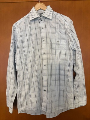 Lacoste shirt new, white checkered
