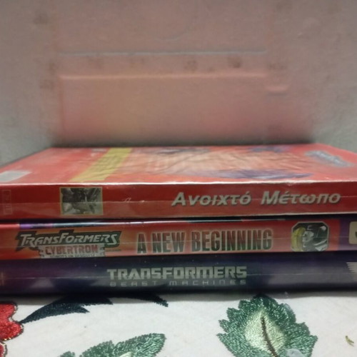 Transformers DVD collection, dubbed in Greek