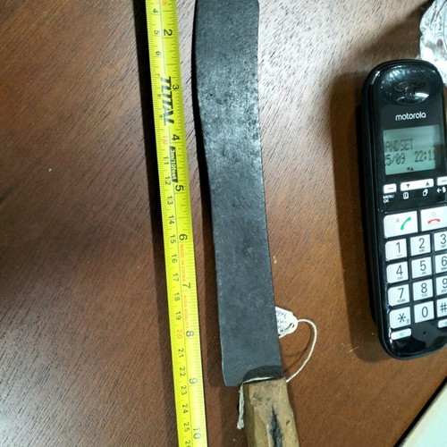 Butcher knife very old with stamps antique