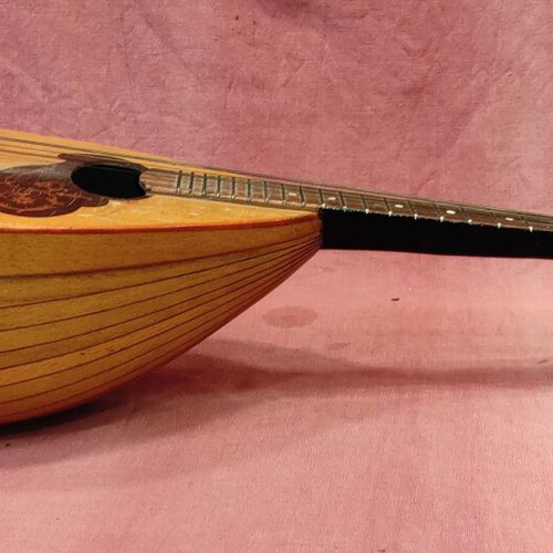 Mandolin Russian handmade 1950 used, length 65cm