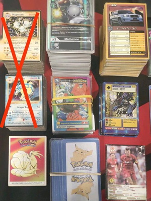 Cards used from collections, sold separately