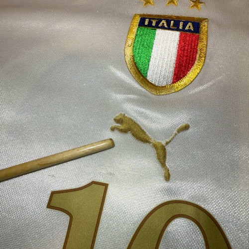 Francesco Totti Italy Euro 2004 Away Jersey used, authentic