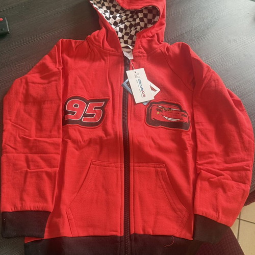 Disney Cars zip-up hoodie jacket, size 5-6 years