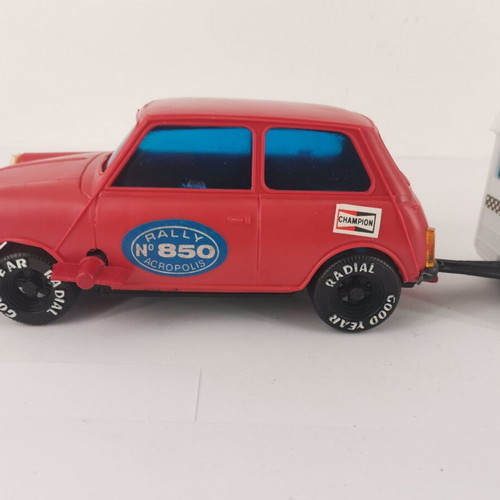 Toy car used Greek vintage 1977 celluloid