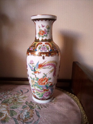 Κινέζικο βάζο μεταχειρισμένο, ύψος 31,5 εκ., αντίκα