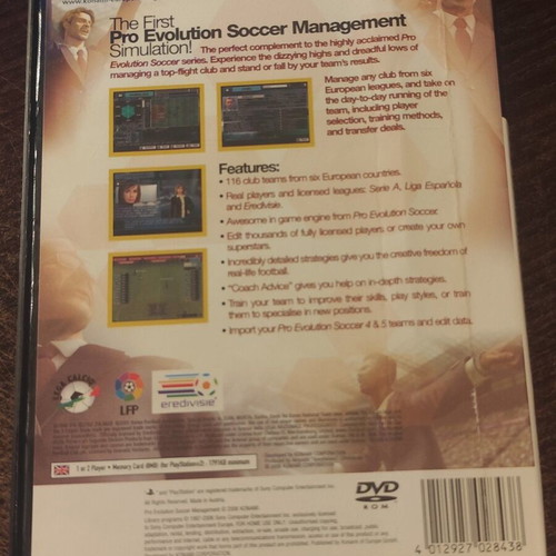 Pro Evolution Soccer Management PS2 game used