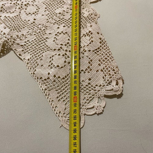 Handmade old table runner used