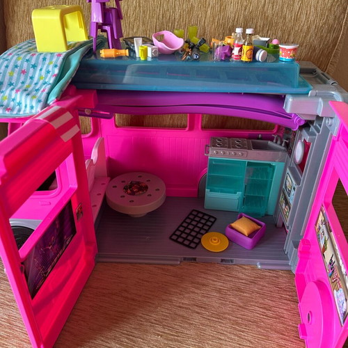 Barbie Camper Van Playset with Accessories and Original Box