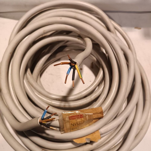 NYM-J 5X4mm CABLE NYM-J 5X4 mm KAVELMETAL. 23 Meters.