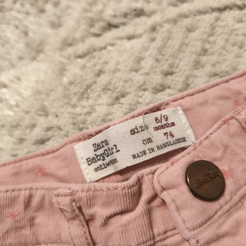 Zara pink shorts used, 6-9 months