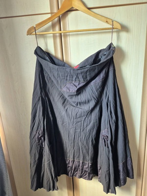 Lisa Campione New York A-line skirt black boho like new, size 46