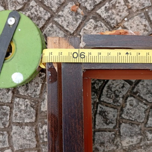 Entrance door used 2.15x0.94 solid wood with security lock