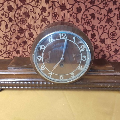 Vintage tabletop pendulum clock from Brazil used, 1950s