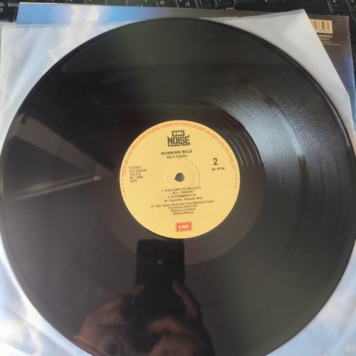 Running Wild Wild Animal 12" First Press 1989 like new, metal