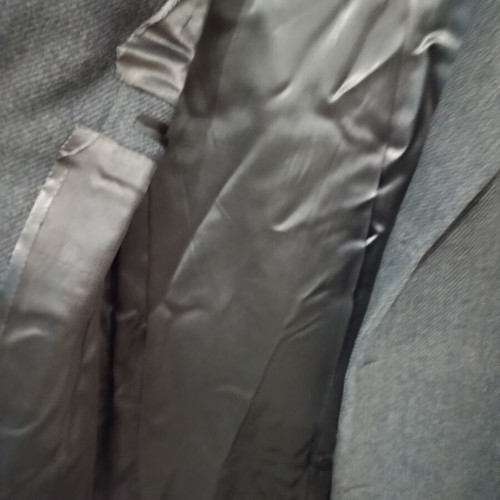 Men's wool coat gray like new, size XL