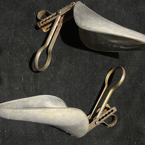 Bally vintage shoe stretchers used, aluminum and lightweight