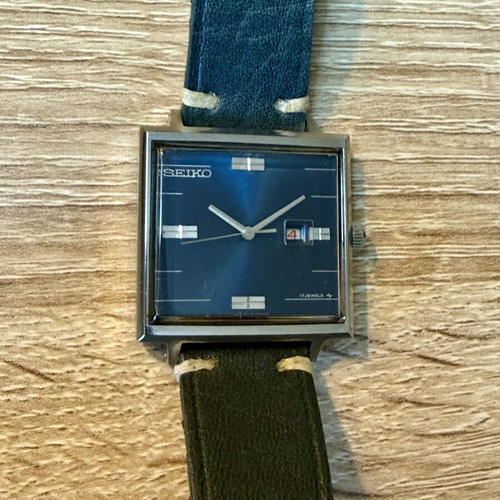 Seiko 2202-3050 Vintage watch like new, blue, manual winding