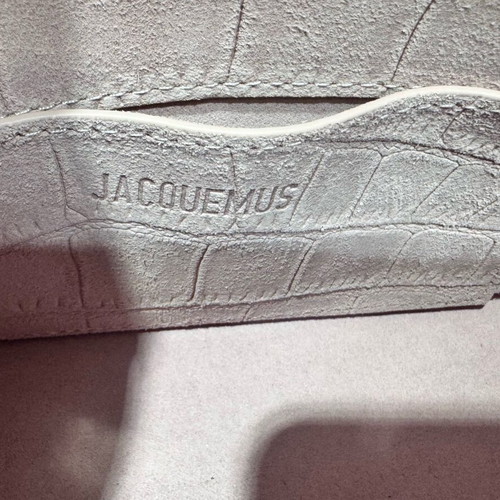Jacquemus The Valerie clutch bag, pink and gold leather