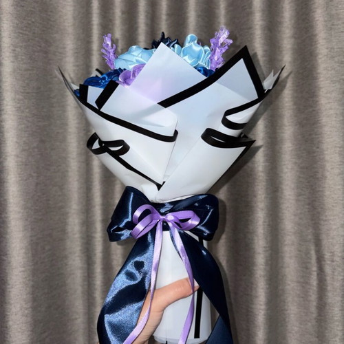 Handmade satin flower bouquet made to order