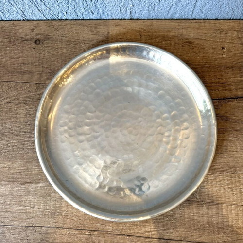 Handmade Hammered Metal Serving Tray new, aluminum 24x24 cm