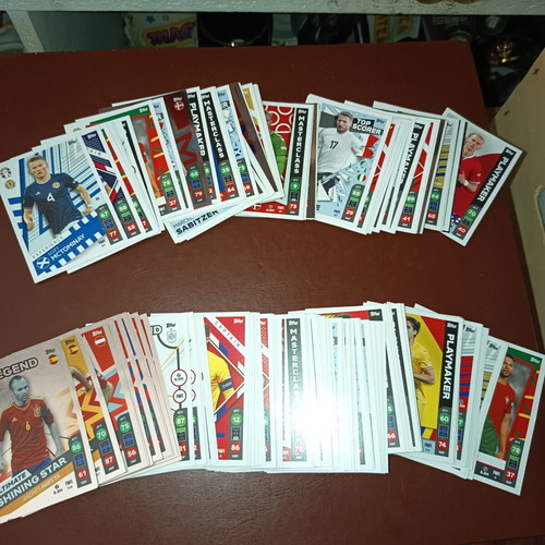 Uefa 2024 football cards new, 153 cards with top scorer and legend categories