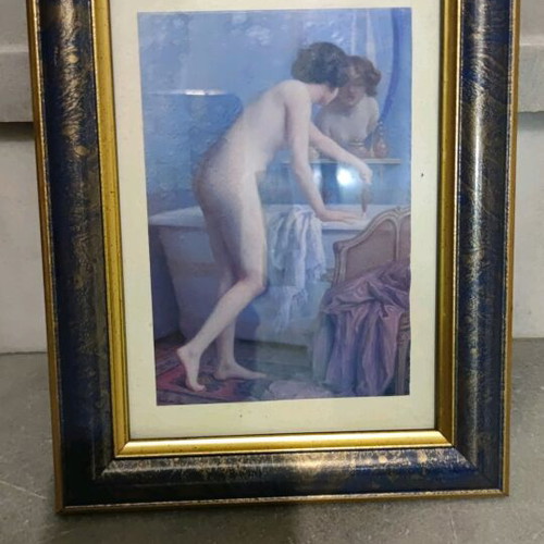 Frames with glass and new prints, set of 12 pieces