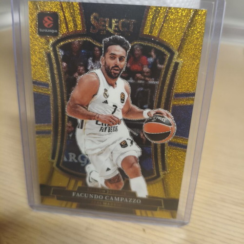 Facundo Campazzo Gold Glitter SSP Premier Level Euroleague Select Card new