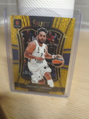 Facundo Campazzo Gold Glitter SSP Premier Level Euroleague Select Card new