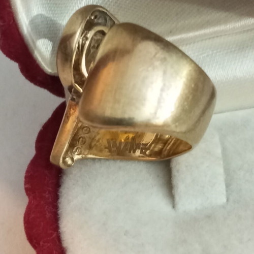 Anime 925 gold plated ring used, size 54