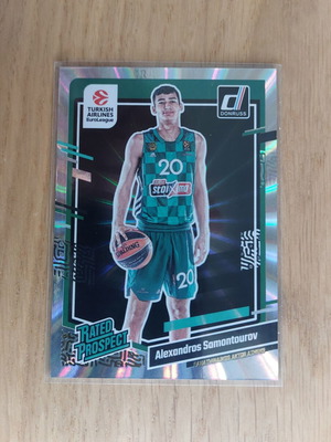 Panini Donruss Euroleague 2023-2024 Alexandros Samantourov Holo Laser card like new