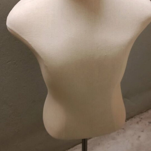 Sewing Bust Used With Metal Base And Wheels