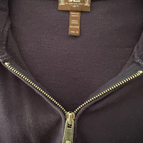 JLO Y2K vintage 2000s hoodie zip like new, purple, size M