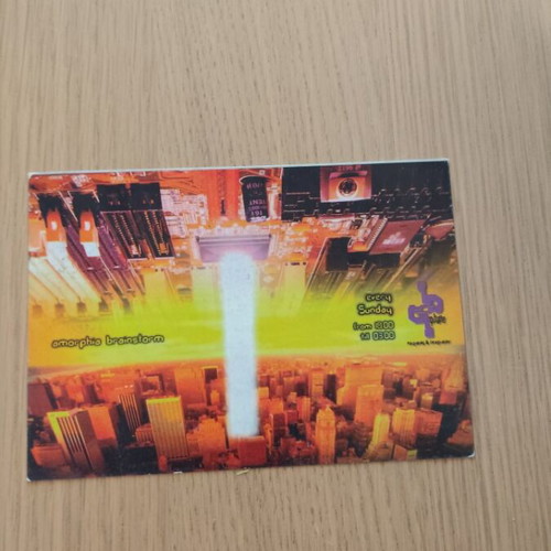 Rave Psytrance Flyer 90s Amorphia & Brainstorm 1997 like new