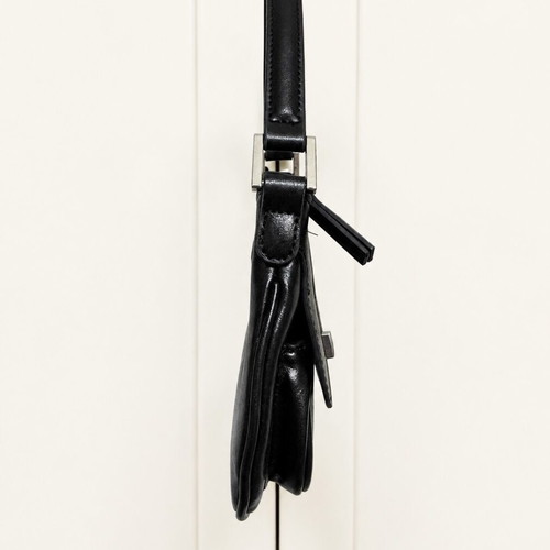 Mango shoulder bag like new, black with silver details
