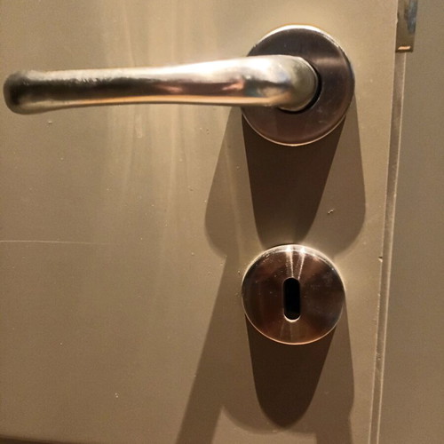Inox door handle like new, 1 pair