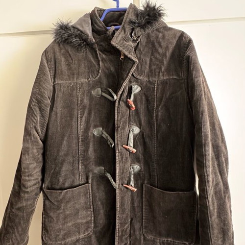 Vintage corduroy parka with hood size M like new