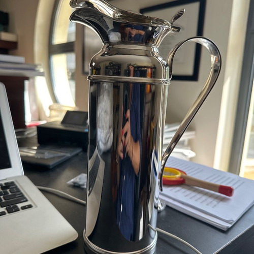 Olri Greggio silver thermal jug used, excellent condition