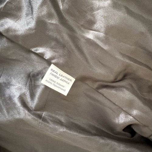 Apel Leather Vest With Fur Like New Black Size M