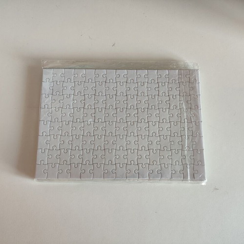 White puzzles for sublimation print on demand, set of 9, new