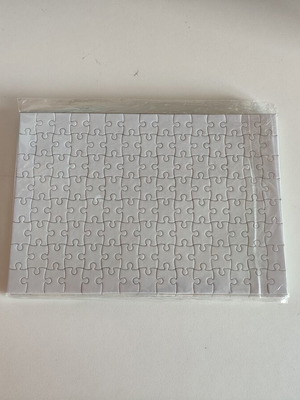 White puzzles for sublimation print on demand, set of 9, new
