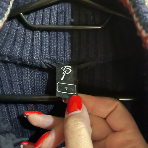 Unisex pullover like new, blue, size S, wool and nylon