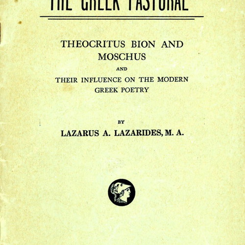 The Greek Pastoral Theocritus Bion and Moschus used