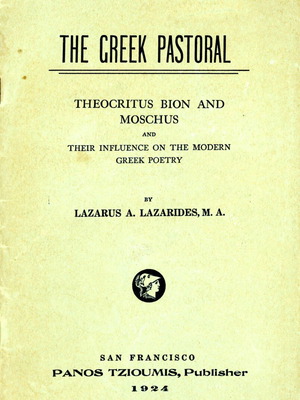 The Greek Pastoral Theocritus Bion and Moschus used