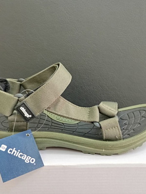 Chicago sandals new, adjustable straps, khaki color