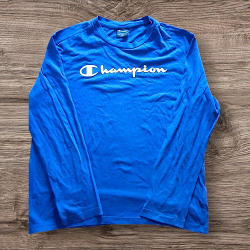 Champion long-sleeve blue shirt size M like new