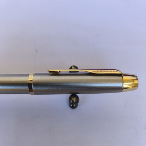 Parker IM Core Brushed Metal GT pen used