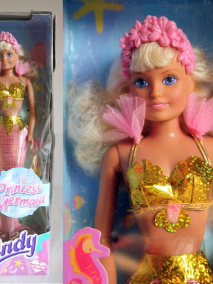 Vintage 90's Sindy Princess Mermaid Doll new