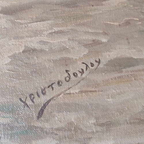 Oil painting on canvas like new, signed by local artist