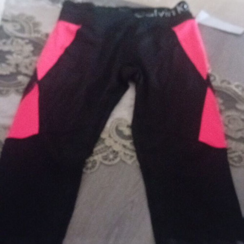 Calvin Klein sports leggings new, black with orange details